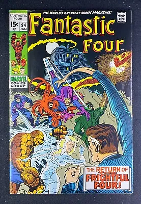Buy Fantastic Four (1961) #94 NM (6.0) Jack Kirby Agatha Harkness First Appearance • 78.87£
