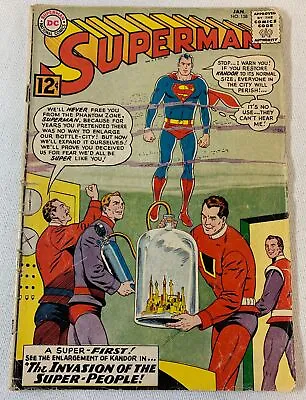 Buy 1963 DC Comics SUPERMAN #158 ~ Low Grade, Centerfold Detached • 21.55£