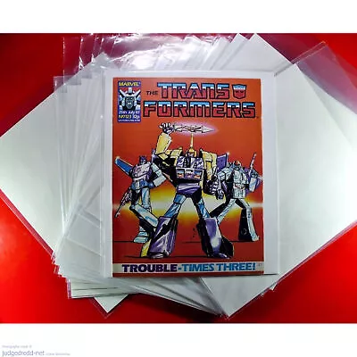 Buy Transformers COMIC BAGS - SLEEVES AND BOARDS Acid Free Size2 For Marvel UK X 10 • 12.99£