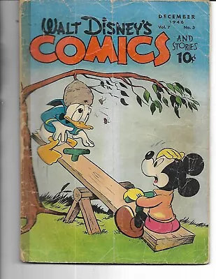 Buy Walt Disney's Comics And Stories Vol. 7 #3 - Dec. 1946 Fair • 19.88£