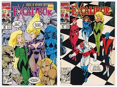 Buy Excalibur #46 & 47 (VGFN Set) 1st CERISE Cameo & Full App X-Men 1992 Marvel • 10.35£