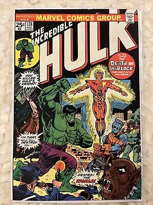 Buy The Incredible Hulk #178 Marvel Comic 1974 Death And Rebirth Of Adam Warlock • 15.88£