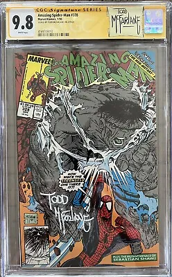 Buy Amazing Spider-Man #328 CGC 9.8 Signef By Todd McFarlane Custom Label • 472.30£