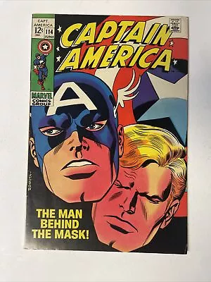 Buy Captain America #114 (Marvel Comics June 1969) •HIGH GRADE• VF/NM • 23.90£