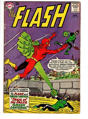 Buy Flash #143 (1964) - Grade 4.5 - Trail Of The False Green Lanterns - Hal Jordan! • 23.70£
