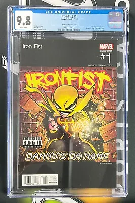 Buy Iron Fist #1 CGC 9.8 WP (2017) Hip Hop Variant Cover (Marvel) • 79.06£