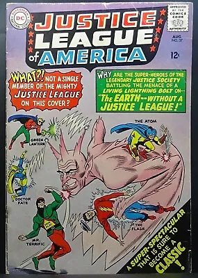 Buy Justice League Of America #37 4.5 Vg 1st App Silver Age Mr. Terrific! 1965 • 16.62£