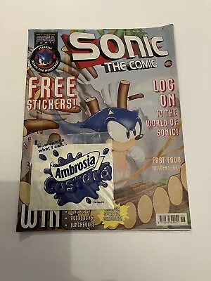 Buy Sega Sonic The Comic No 158 - June 1999 RARE The Hedgehog UK Official Stickers • 14.95£