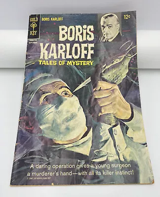 Buy BORIS KARLOFF TALES OF MYSTERY 19 (1967) Disturbing Eye Injury Cover • 6.32£