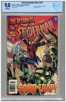 Buy Amazing Spider-Man  #407  CBCS  9.8  NMMT   White Pgs  1/96  Silver Sable & San • 64.05£