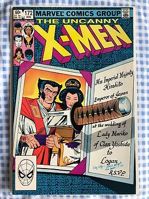 Buy Uncanny X-Men 172 (1983) Wolverine & Mariko Engaged. Silver Samurai,Yukio,Viper • 7.99£
