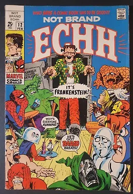 Buy Not Brand Echh #12 Marvel Comics 1969 Parody Giant Sized, Frankenstein! Fn/vf 7 • 12.31£