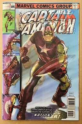 Buy Captain America #695 (2018) 3-D Lenticular Cover; Iron Man #126 Cover Homage; NM • 2.73£