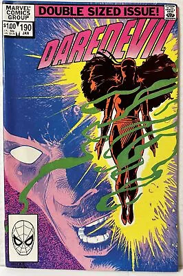 Buy 1983 Marvel Daredevil #190 Double-Sized Elektra Resurrection Frank Miller VF- • 7.99£