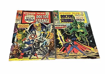 Buy Strange Tales #161 162 (lot Of 2) Dr Strange ,Nick Fury (Marvel 1967) Silver Age • 19.98£