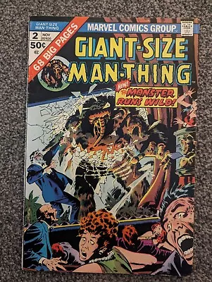 Buy Giant Size Man-Thing 2. Marvel 1974. Monster Runs Wild. Combined Postage • 12.48£