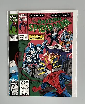 Buy Amazing Spider-man #376 & 377 Marvel Comics 1993 Cardiac,styx And Stone • 4.74£