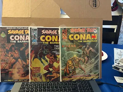 Buy SAVAGE TALES Lot #2 , #3 , #5 Marvel Conan CGC Ready Magazine High Grades • 142.31£