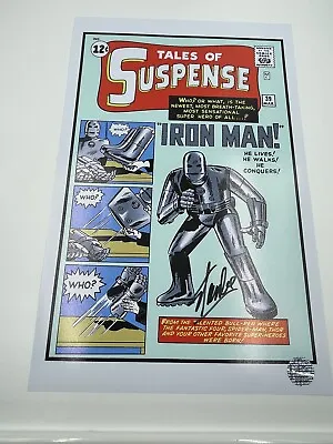Buy Tales Of Suspense #39 Ironman Hand Signed 11x17 Comic Cover Stan Lee Hologram • 275.14£