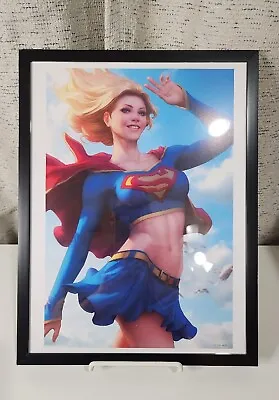 Buy Supergirl By Stanley Artgerm Lau 16 X 12 Art Print Framed • 33.07£