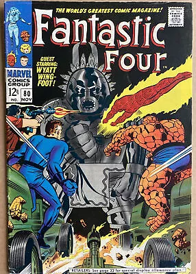 Buy FANTASTIC FOUR #80 November 1968 First App Of Tomazooma Nice Key Kirby Lee • 39.99£