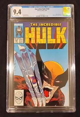 Buy Incredible Hulk #340, CGC 9.4, Marvel February 1988, Direct, McFarlane Cover! • 219.77£