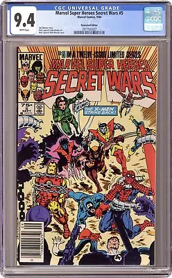 Buy Marvel Super Heroes Secret Wars #5N CGC 9.4 Newsstand 1984 3977583007 • 83.01£