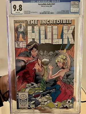 Buy Incredible Hulk #347 CGC 9.8 1988 🔑 Issue • 227.86£