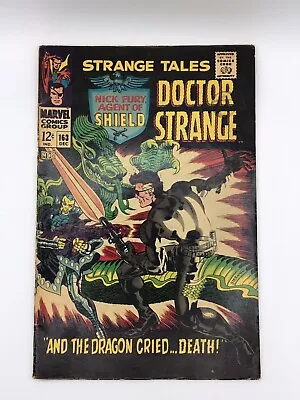Buy Strange Tales #163 Marvel 1967 And The Dragon Cried... Death ! • 17.99£