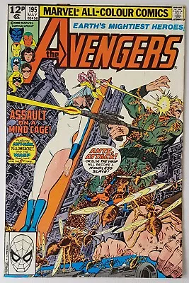 Buy Avengers #195, Marvel Comics 1980, 1st Cameo App Taskmaster, Bronze Age Key • 10.99£