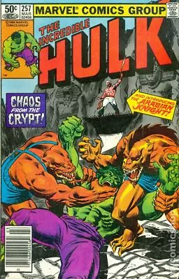 Buy Incredible Hulk #257N VG 1981 Stock Image Low Grade • 6.39£