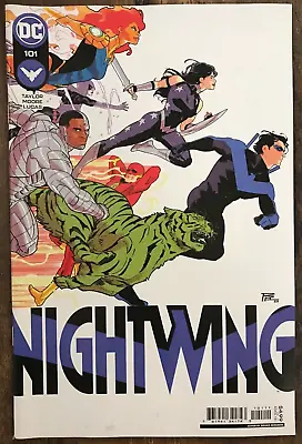Buy Nightwing #101 Starfire Flash Raven Cyborg Titans Bludhaven Variant A NM/M 2023 • 4£