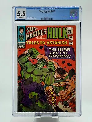 Buy Tales To Astonish #79 1966 CGC 5.5 Hulk Vs Hercules Cover • 100.07£