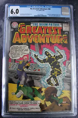 Buy My Greatest Adventure #80 CGC 6.0 DC 1963 - 1st Doom Patrol • 599.95£