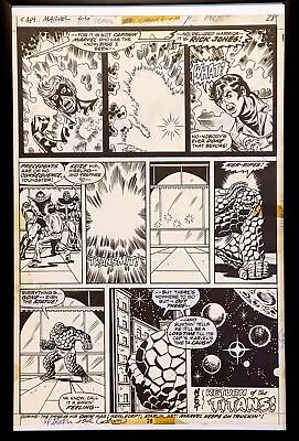 Buy Captain Marvel #26 Pg. 28 By Jim Starlin 11x17 FRAMED Original Art Print Comic P • 47.39£