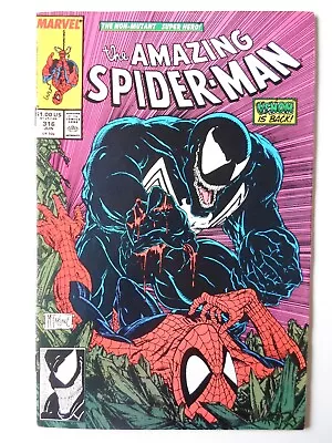 Buy Amazing Spider-man #316 1989 1st Full Cover Of Venom! Mid Grade Todd Mcfarlane • 60£