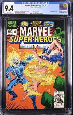 Buy Marvel Super-Heroes V2 #11 CGC 9.4 1992 4345562021 Fall Spe Ms. Marvel Vs. Rogue • 86.96£