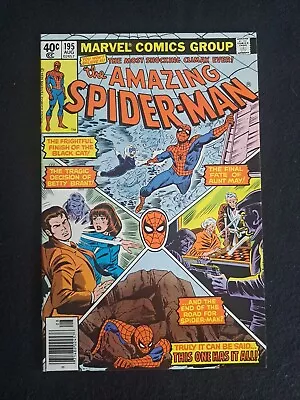 Buy Amazing Spider-Man 195 Marvel Comics 1979 2nd Appearance Black Cat & Origin • 16.87£