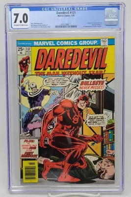 Buy Daredevil #131 ~ Marvel 1976 ~ Cgc 7.0 ~ 1st Bullseye • 265.18£