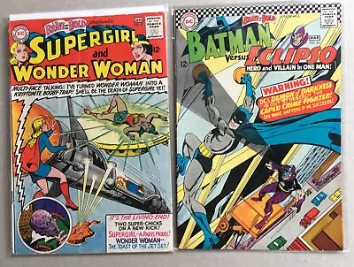 Buy BRAVE And The BOLD 63 64 WONDER WOMAN Supergirl BATMAN Eclipso Mid-grade+ 1966 • 46.70£