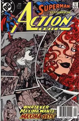 Buy Action Comics (1938) # 645 Newsstand (7.0-FVF) George Perez, 1st App. Maxima ... • 9.45£