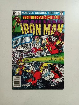 Buy Iron Man #143 | VF | 1st Appearance Of Sunturion | Marvel 1981 • 15.19£