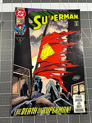 Buy DC Superman #75  (1993) Death Of Superman Dan Jergens Brett Breeding Fine • 1.95£