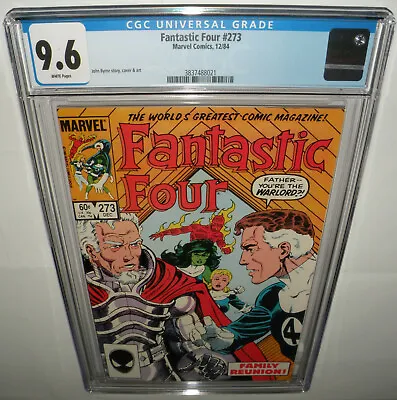 Buy Fantastic Four #273 CGC 9.6 NM+ (1984) 1st App Nathaniel Richards/ KANG She-Hulk • 75.23£