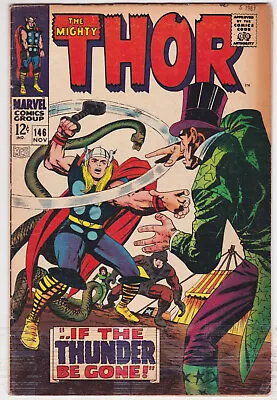 Buy Mighty Thor #146 Very Good 4.0 Circus Of Crime Stan Lee Jack Kirby Art 1967 • 15.80£