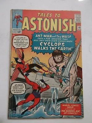 Buy Marvel: Tales To Astonish #46, Feat. Wasp/ant-man/cyclops, 1st Chiltarians, 1963 • 78.98£