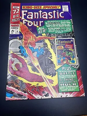 Buy Fantastic Four Annual #4 (1966) Ist Golden Age Human Torch In Silver Age • 74.89£