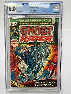 Buy GHOST RIDER #1  UK Price Variant   Marvel 1973  CGC 6.0 • 365£