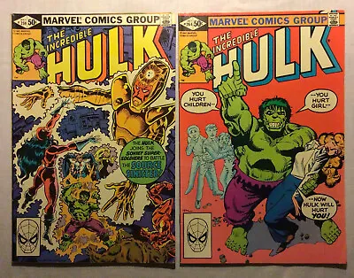 Buy The Incredible Hulk #259. #264. 1981. Marvel Comics . • 12£