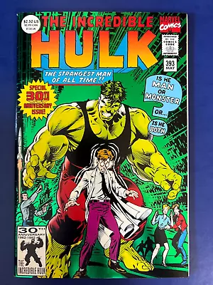 Buy Incredible Hulk #393 1st Print Comic Book Green Foil Cover 1992 Marvel NM • 7.92£